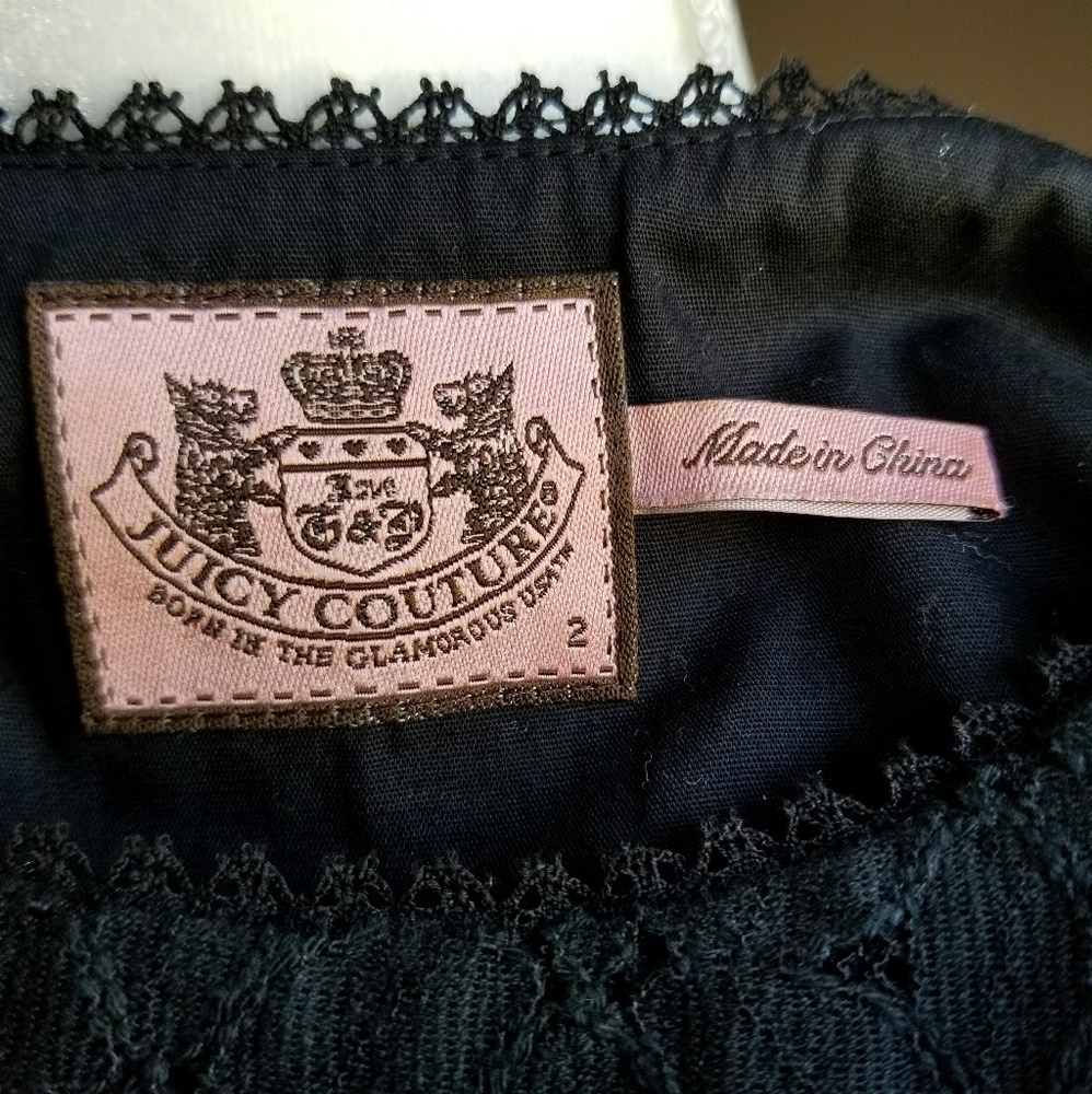 Sleeveless  black  eyelet Juicy couture dress - Picture 4 of 8
